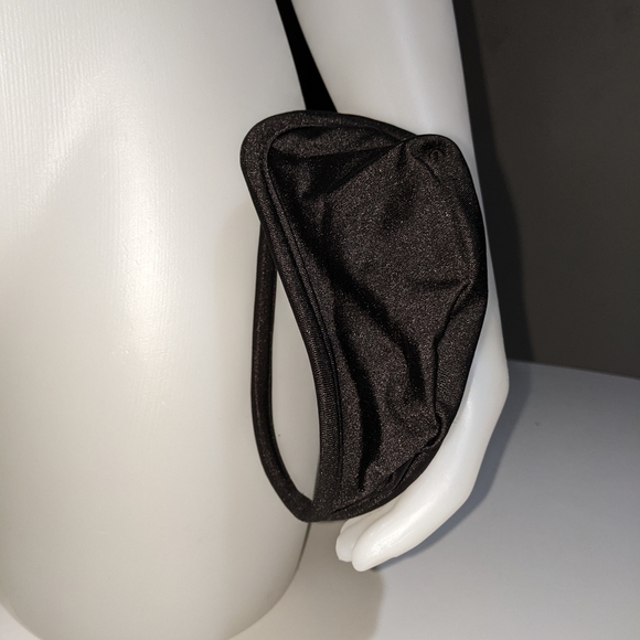 Mens C-string Micro pouch in black - Picture 2 of 2